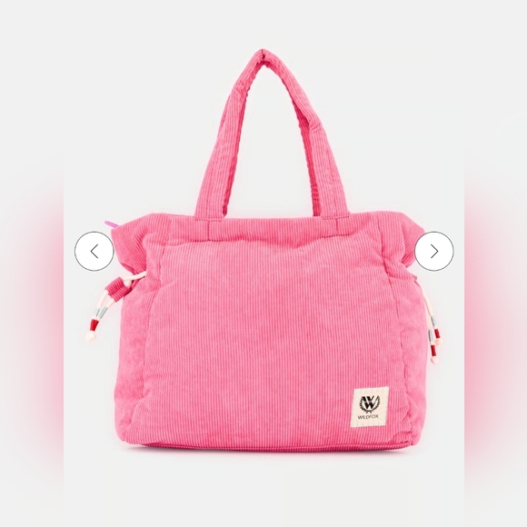 Wildfox Handbags - WILDFOX NWT Fuschia Large Corduroy Tote